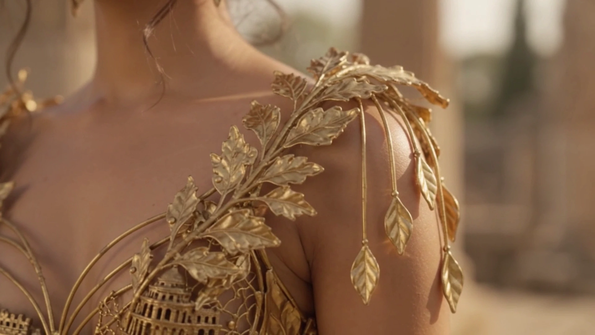 Arshika’s architectural corset envisioned over a white sari